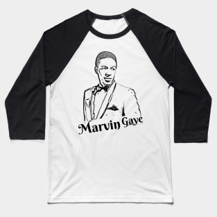 Marvin gaye young | Black lineart Baseball T-Shirt